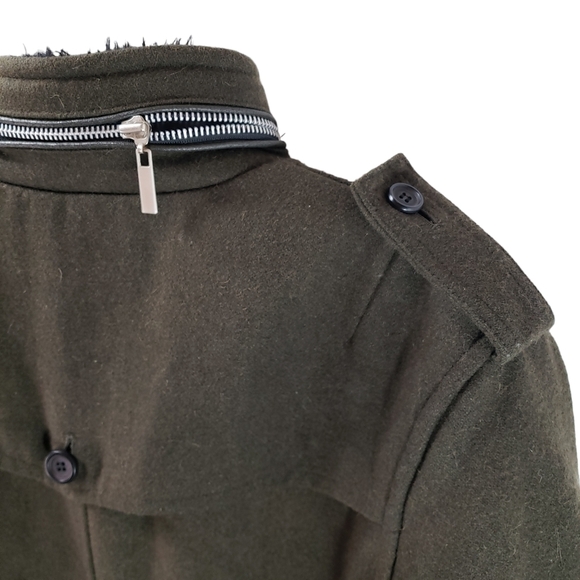 Khoon Womens Size Large Army Style Coat - Picture 4 of 7